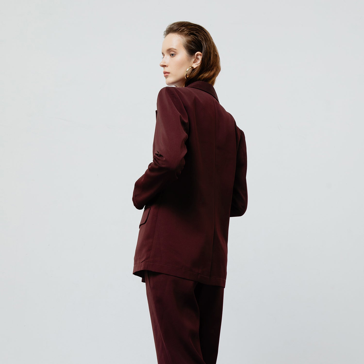 ZOE MAROON BLAZER