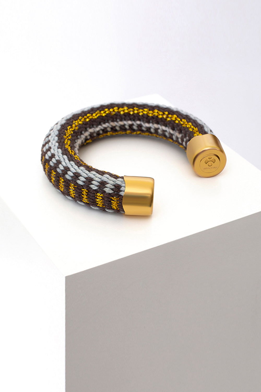 Thick Artisan Round Bracelet - Luxury Textured Statement Piece