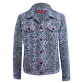 Jacquard denim-style jacket