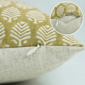 Unique Hand -Block Print Viscose Linen Pillow Cover - Sangmarmar