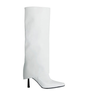 Chic Vegan White High Boots Seint