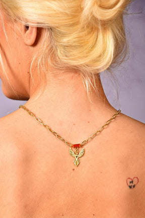 18k Gold Vermeil Phoenix Firekeeper Necklace