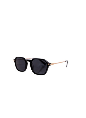 Tourmaline black square 51mm sunglasses