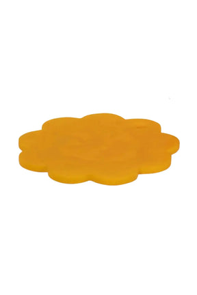 Scallop Resin Cheese Charcuterie Board, Mustard - 9 Inches