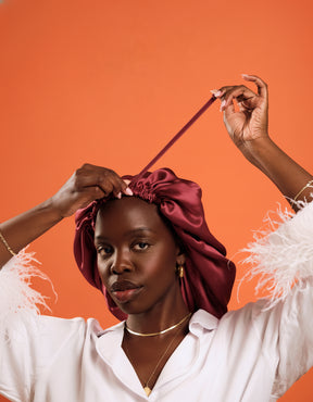 100% Silk Night Bonnet