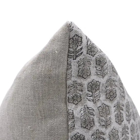 Block Print Thick Linen Boho Décor Cushion Cover- Tulsi Buti