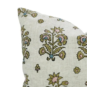 Crafted Hand Block Printed Design Viscose Linen Pillow Cover - Sadabahar