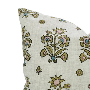 Crafted Hand Block Printed Design Viscose Linen Pillow Cover - Sadabahar