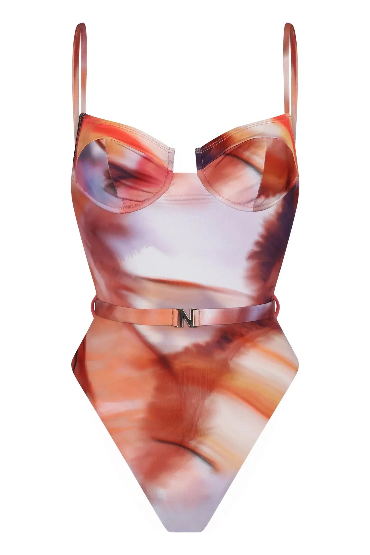 Arena One Piece Print rosa