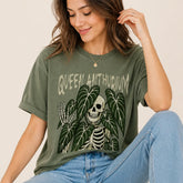 Queen Anthurium Skeleton Botanical Graphic Tee