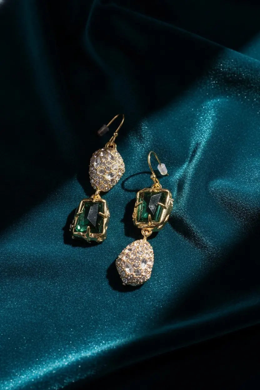 Crown Jade Earrings