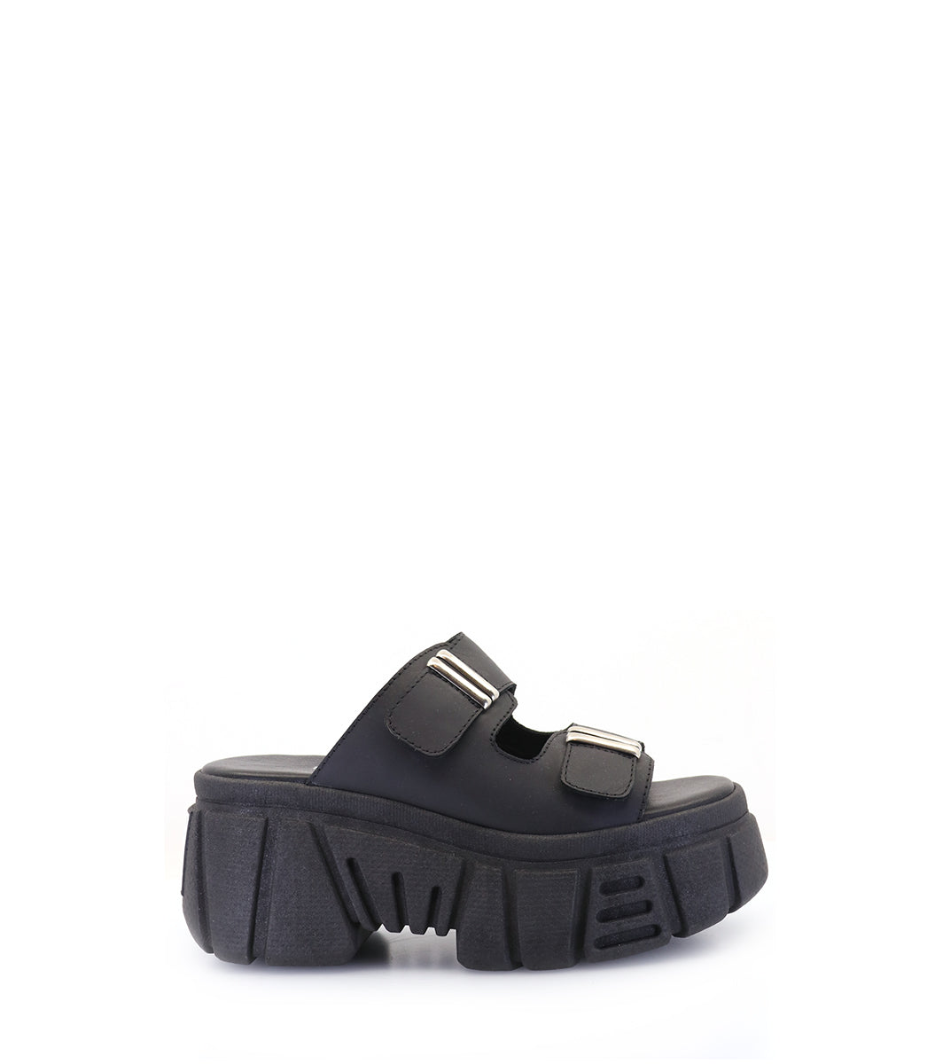Dreya Chic Black Platform Sandals