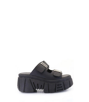 Dreya Chic Black Platform Sandals