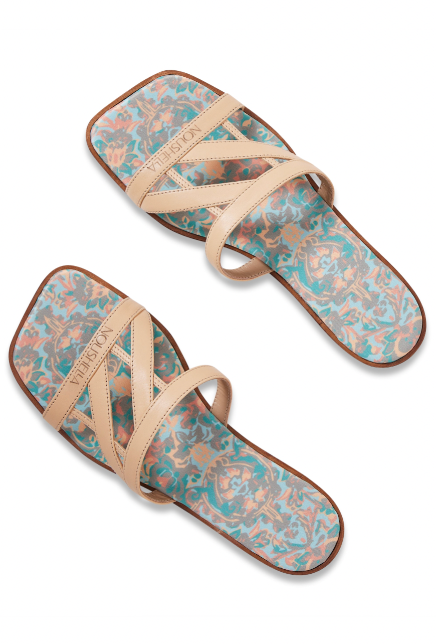 NOUSHELLA Slides in Beige
