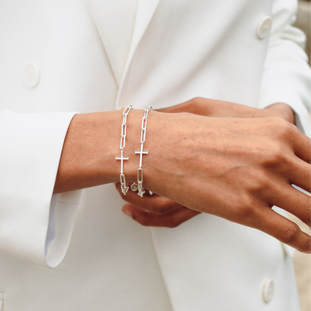 Chain Breaker Cross Bracelet