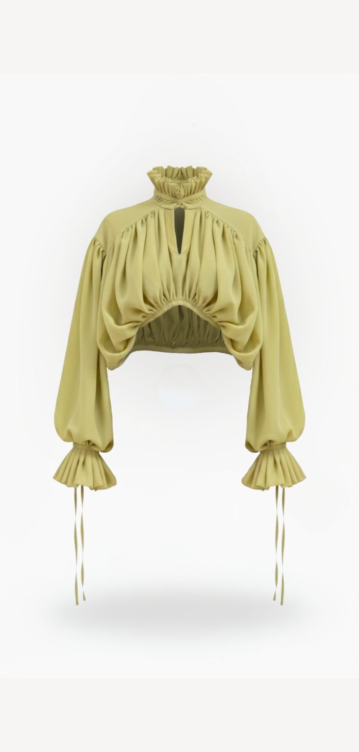 Mously Pleated Blouse