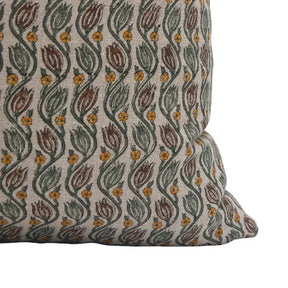 Boho Design Thick Linen Block Print Cushion Cover- Kersangri