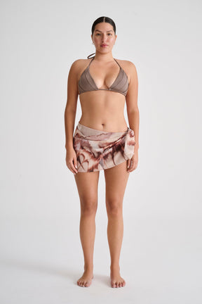 Mini Pareo Pareo Print Café