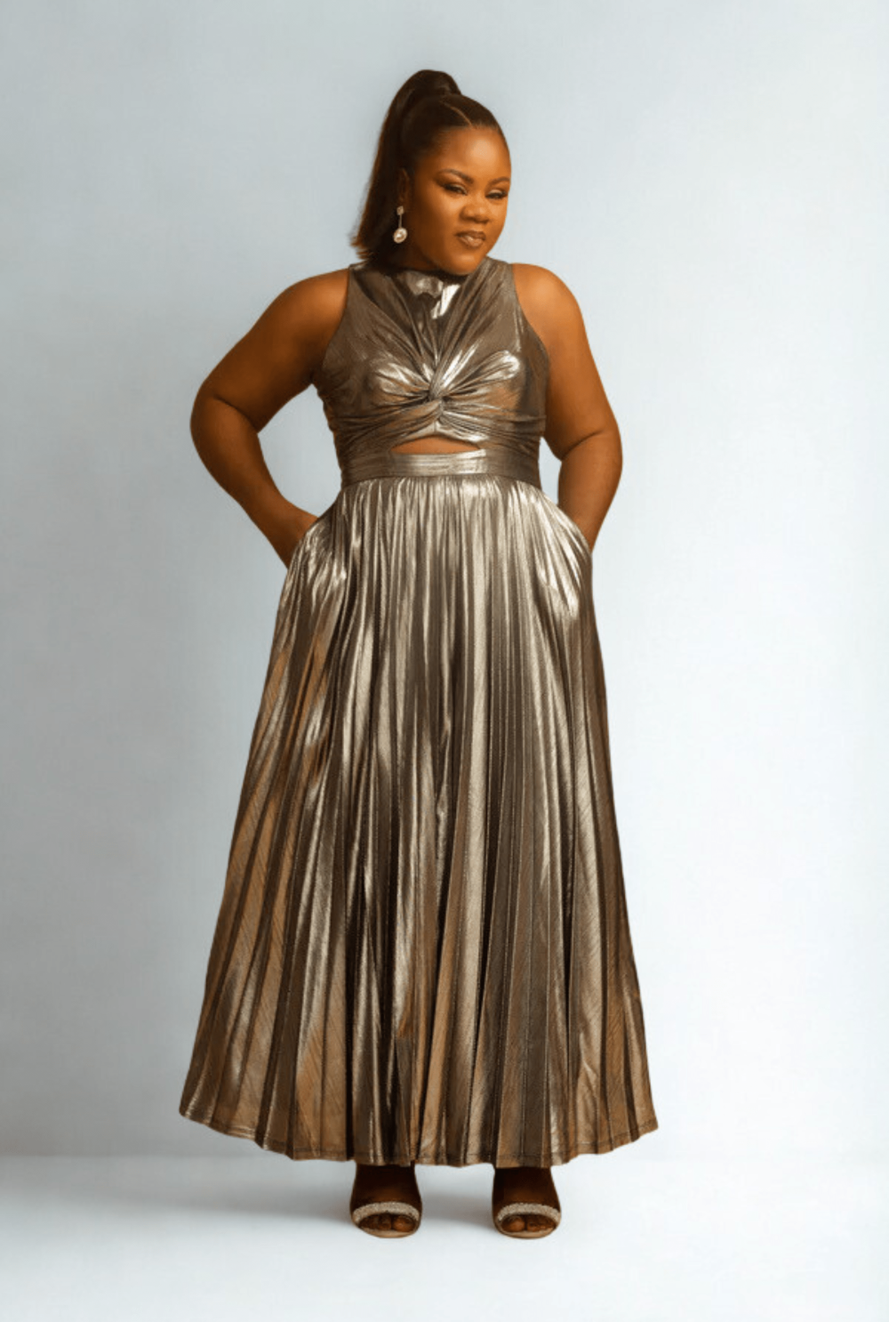 Remi Metallic Dress