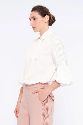 Tilsa Artisan Detail Blouse | Off White