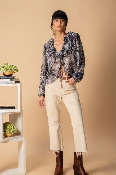 Bohemian Ruffled Blouse