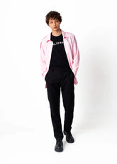 Double Epaulette Pink Shirt