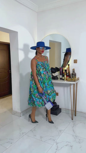 Uziza Puffy Mini Dress