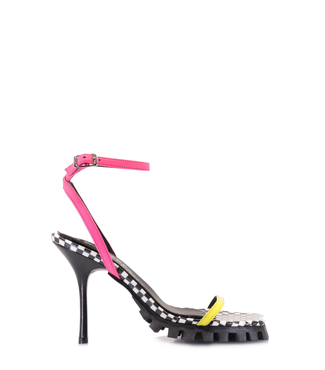 Vibrant Eco-Friendly Heel Sandals Fresh