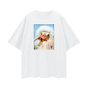 Anele Face Deep Drop Shoulder Tee - 190 GSM