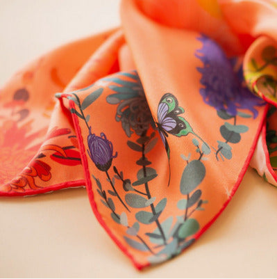 spoonbill heron handkerchief
