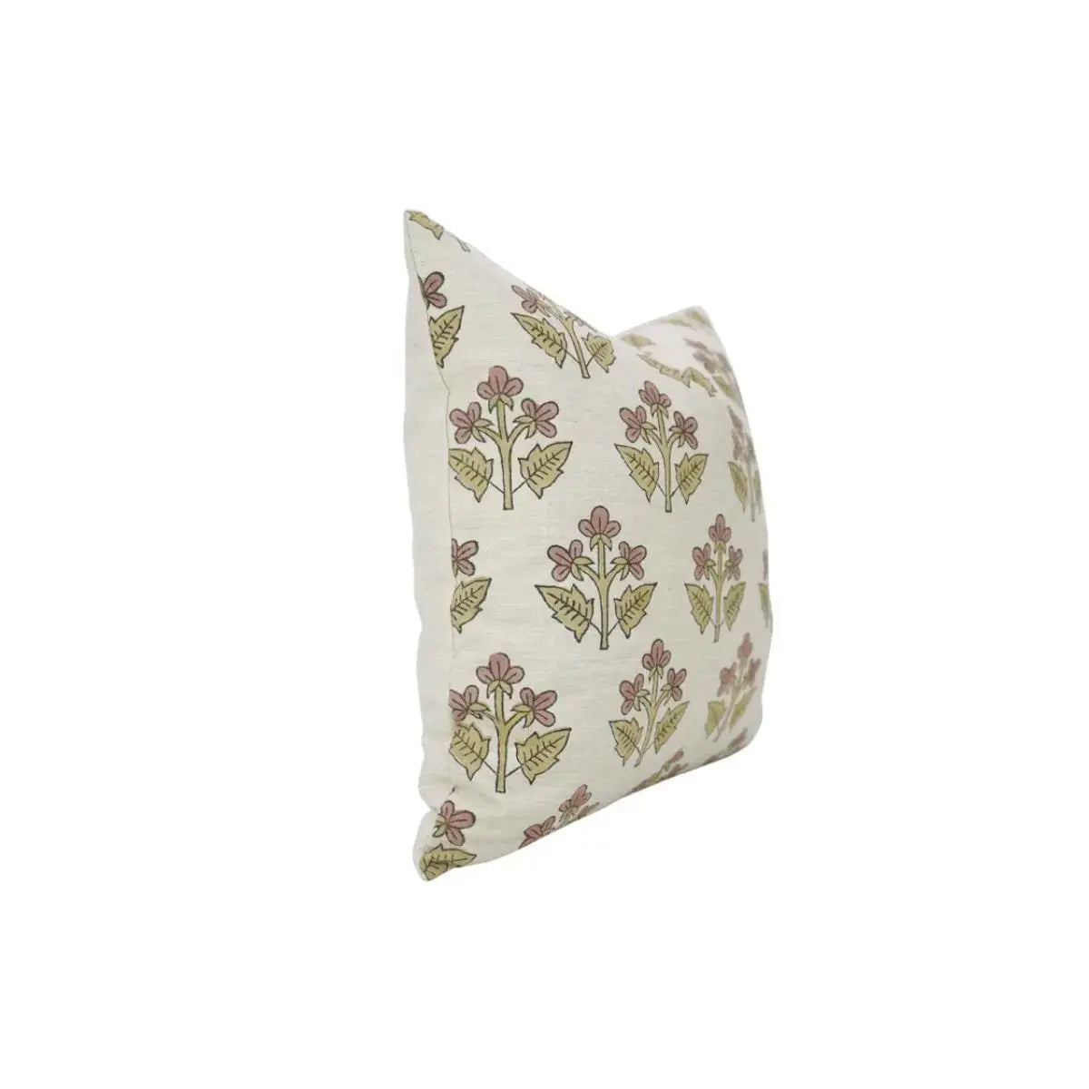 Handcrafted Block Print Linen Blend Pillow Cover - Chahat