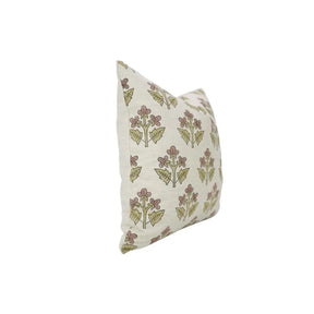 Handcrafted Block Print Linen Blend Pillow Cover - Chahat