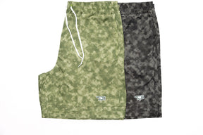 Uniform “GAME DAY” Shorts - Marble Camo Green