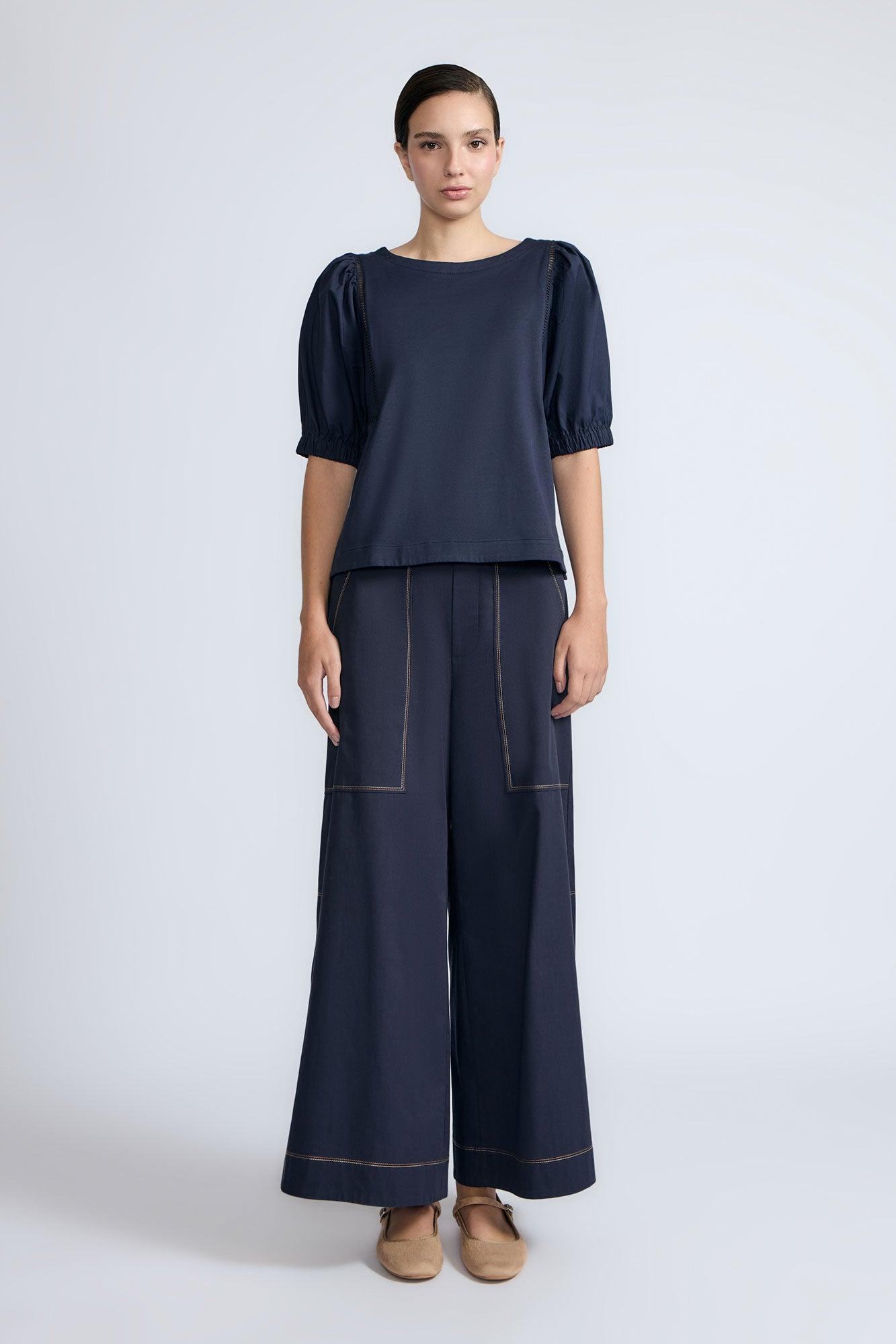 Jamie 3/4 Sleeve Cotton Top