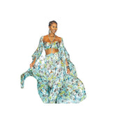 Tropical Silk Kimono Set