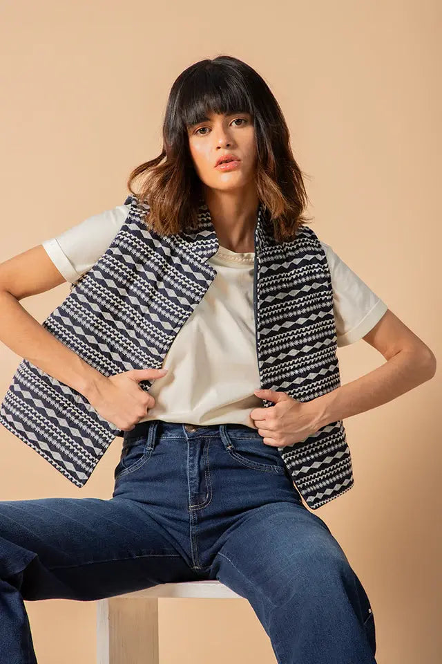 Folk Quilted Vest
