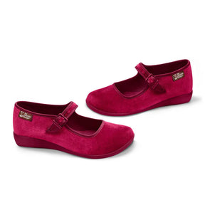 Red-Wine Women's Mary Jane Flats