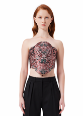 Magnolia Strapless Corset in Elysium