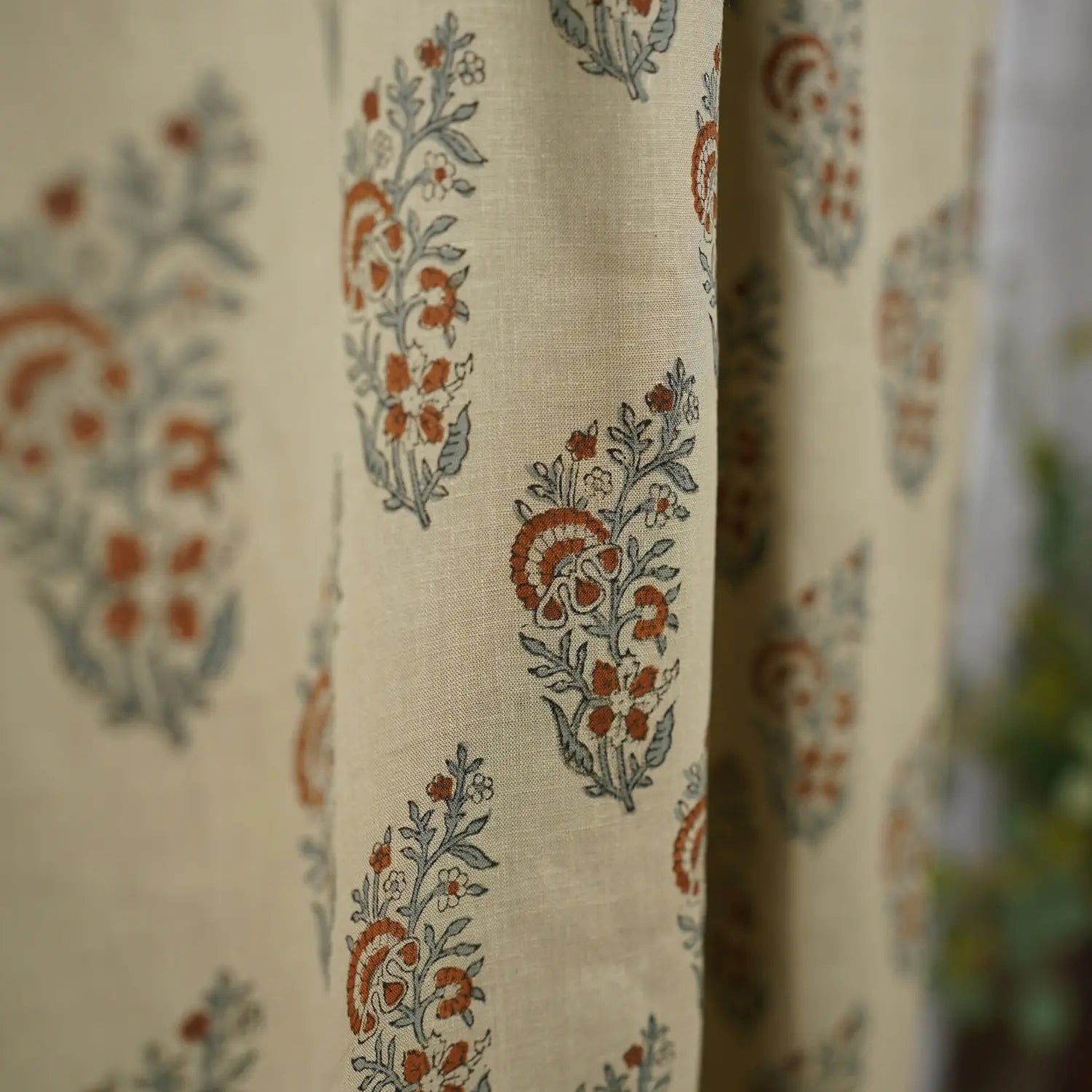 Window Viscose Colored Linen Colored Curtain - Kali