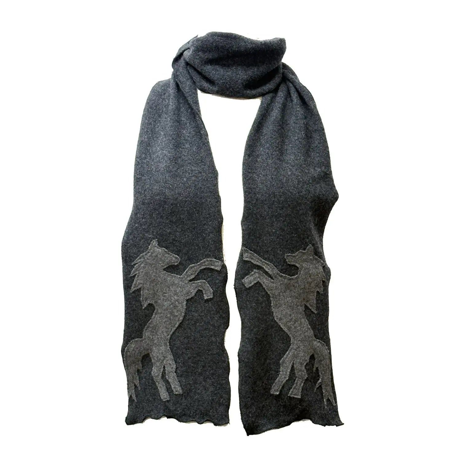 Horse Scarf-Grey