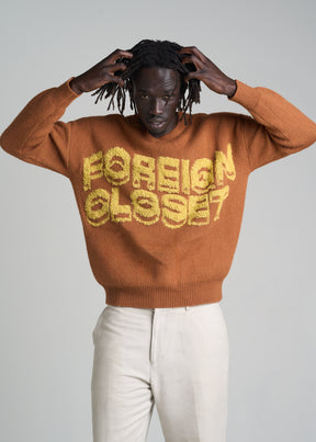 Unisex Chestnut Signature Knit Sweater