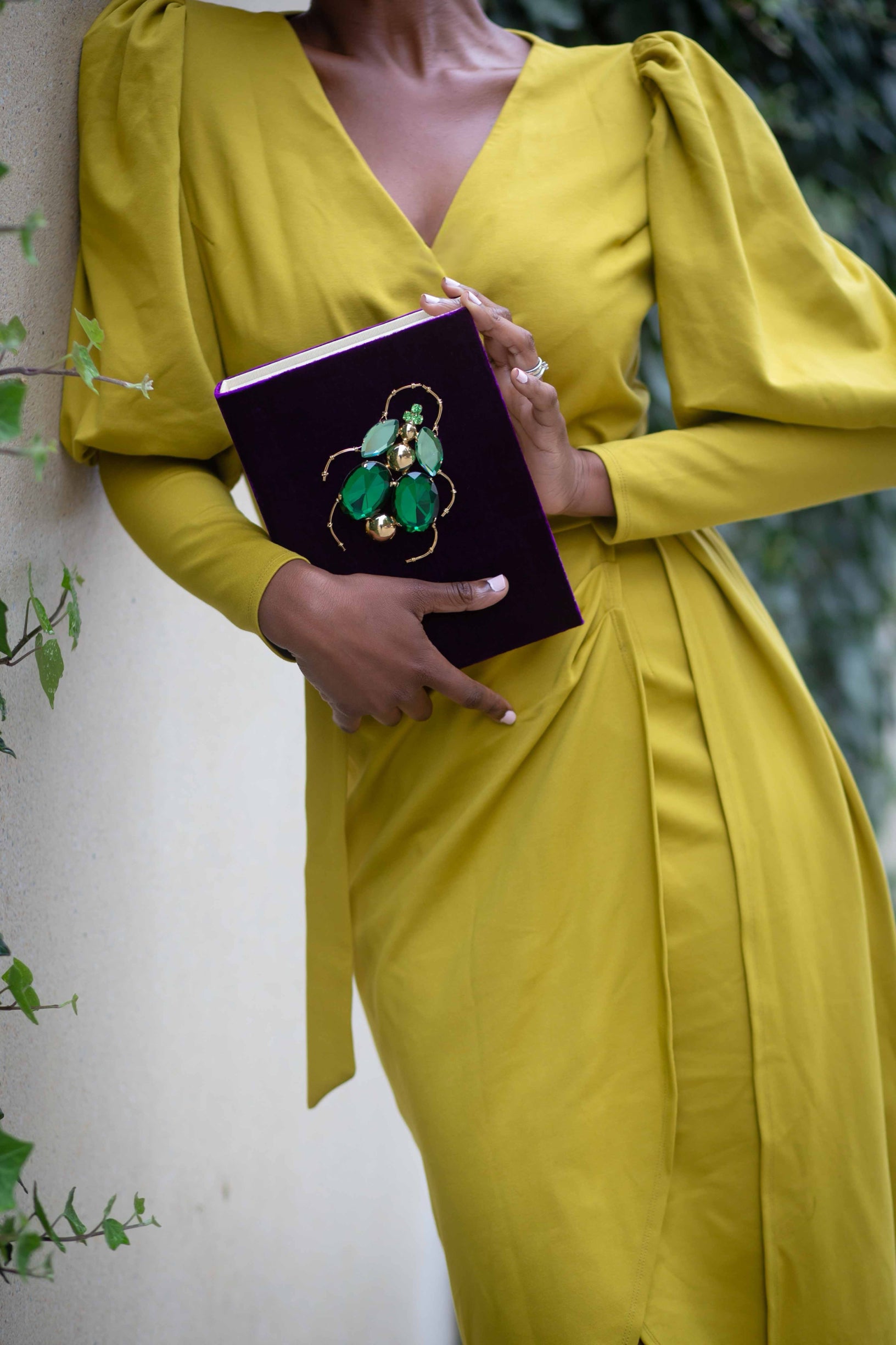 Tofe Velvet Book Clutch