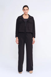 Parker Straight-Leg Trouser | Black