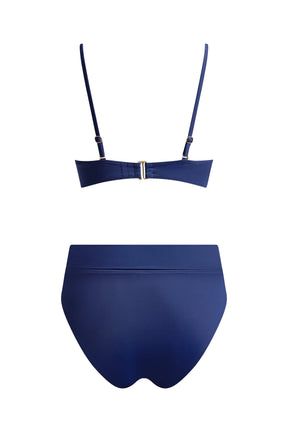 Fold over Midi Brief Navy