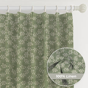 Artisan Hand Block Printed 2 Pleated Curtain-ola Virsti