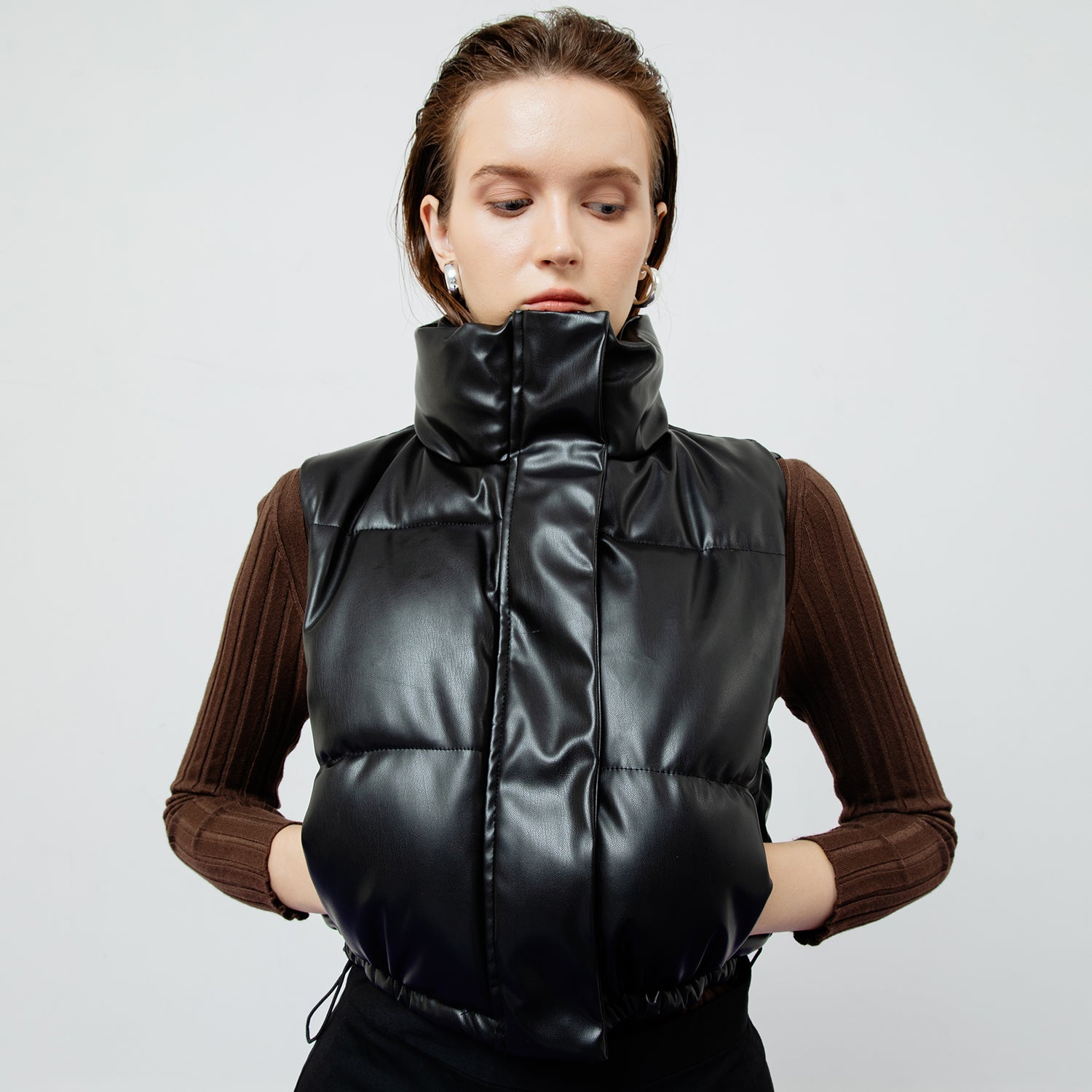 Riley Quilted Leather Vest