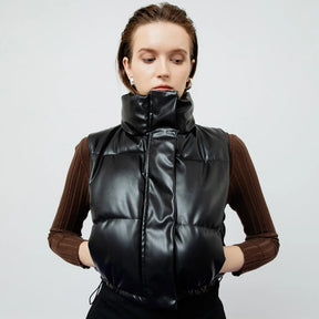 Riley Quilted Leather Vest