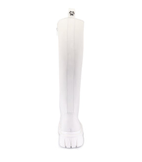 White High-Top Combat Boots Holli