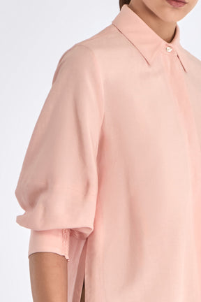 Tatiana Puff Sleeve Blouse | Rose