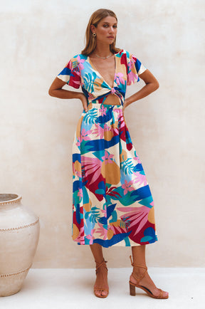 Samara Convertible Midi Dress - Havana